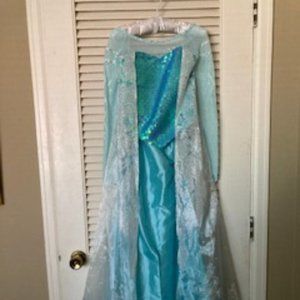 Elsa of Arendelle costume, Disney Chasing Fireflies Brand , size (L/G) 10-12